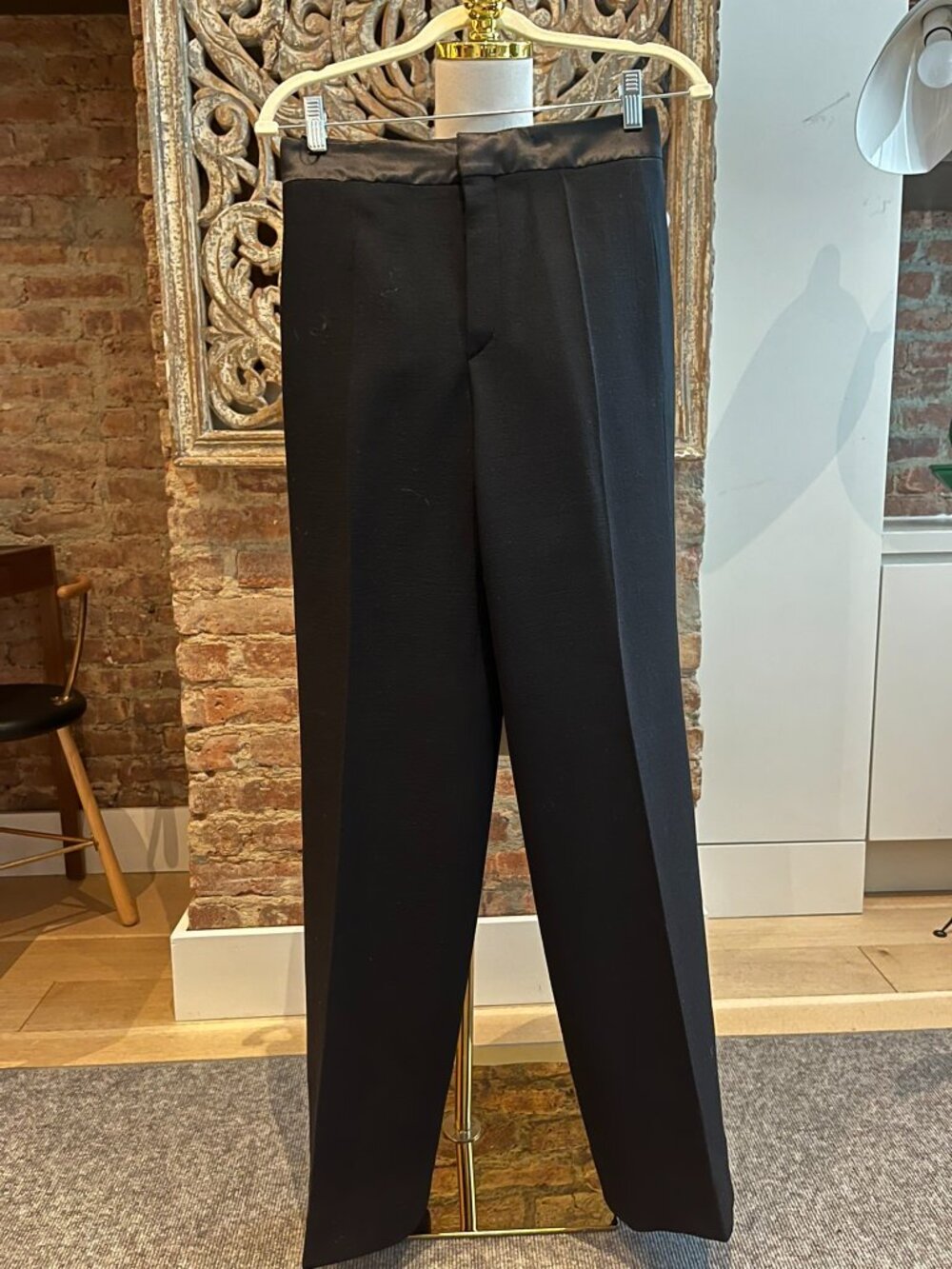 Chloé Tailored Wool Trousers – Black – Size 34 (US 2/XS)